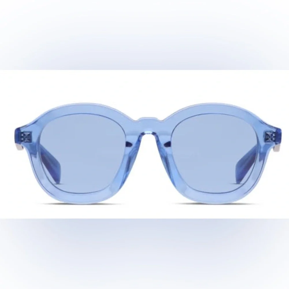 CELINE CL40017F ROUND SUNGLASSES BLUE NEW WITH CELINE CASE